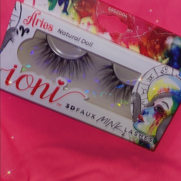 🖤5/$25 🤍loni Cosmetics 3D Faux Mink Aries Mink Lashes Natural doll - Picture 1 of 2